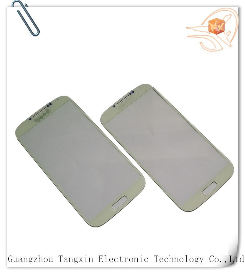 Mobile Phone Parts For Samsung S4 I9500 front glass Grey blue black white red colour with