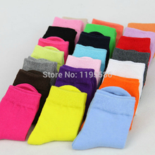 16 Colors Children Socks Spring Autumn Cute Candy Color Cotton In Tube Socks For Baby Girls