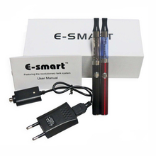Colorful E-Smart Electronic Cigarette Dual Starter Kit With Batteries E Smart Vaporizer Gift Box Package Drop Shipping CEA-0034