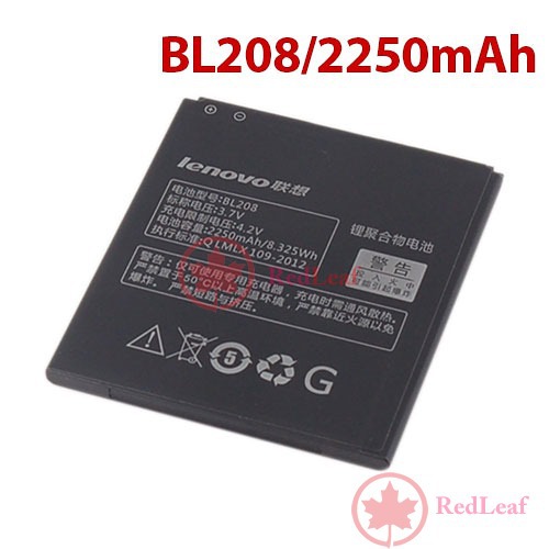 RedLeaf Original Lenovo S920 Smartphone Rechargeable Lithium Battery 2250mAh BL208 3 7V Worldwide free shipping