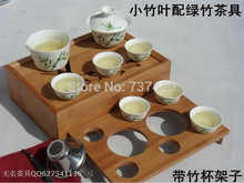 2014 new Tea sets Kung Fu cup bamboo tea tray Pu er teapot STARS portable travel tea set journey tea cup free shipping