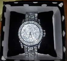 Hot Sales!Luxury Crystal Women Bracelet! Female Diamond Dress Watch Ladies Fashion Sparkling Shining Rhinestone Wristwatches B26