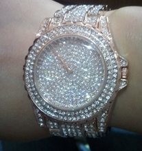 Hot Sales Luxury Crystal Women Watches Female Diamond Dress Watch Ladies Fashion Full Rhinestone Wristwatches Watch