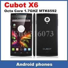5 inch Cubot X6 Android 4.2 Octa Core 1.7GHZ MTK6592 1G RAM 16GB ROM 3G android Smartphone Dual Sim OGS Screen GPS Camera WiFi