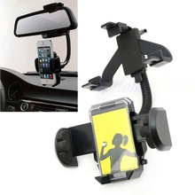 Car Rearview Mirror Mount Holder For Cell Phone iPhone 5 5C 5S Samsung S3 S4 GPS