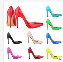 Classic Sexy Pointed Toe High Heels Women Pumps Shoes New 2014 Spring Brand Design Less Platform Pumps 10 Colors Big Size 35-42