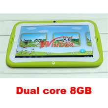 Free Shipping 7 inch Dual Core Children Kids  RK3026 PAD Android 4.2 MID Dual Camera Educational Games tablets pcs new Tablet PC
