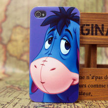 10 species pattern New Hot MOQ:1PC Free Shipping Mobile phone cover  case for Iphone 4 4S for The little donkey pattern