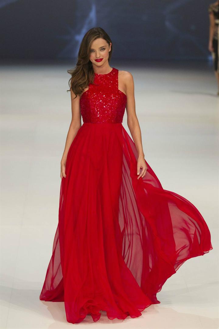 Miranda-Kerr-Celebrity-Red-Carpet-Long-Summer-Dresses-Runway-2014 ...