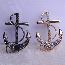 Illuminati Weddings Brooches Gold Anchor Broches Hijab Pins Pin up Broach Perfumes For Personality Women Colares