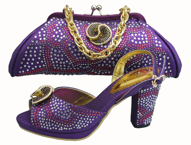 FREE SHIPPING fashion woman matching shoe and bag set for wedding and party high quality italian