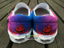 Anime Gurren Lagan Vans Shoes Slip On Canvas Sneaker Hand Painted Custom Vans Shoes for Men
