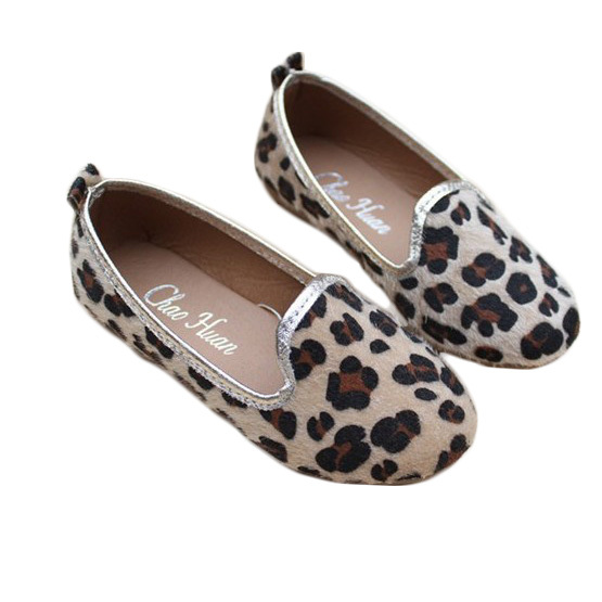 kids girl shoes Children single shoes girls leopard print flat sandals ...