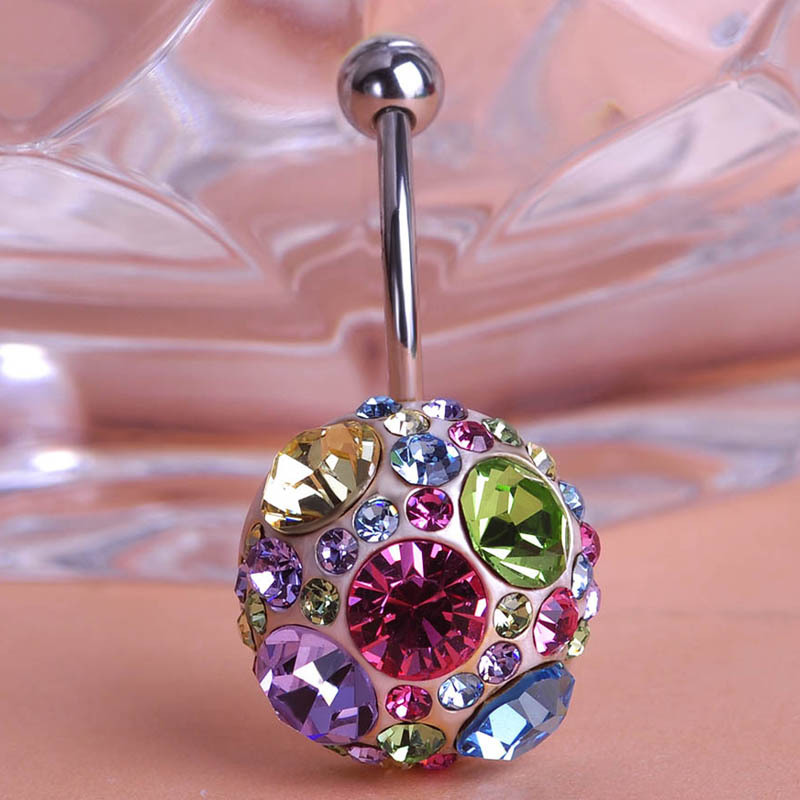 Купить секс пирсинг пупка пупок с австрийской crystal percing спираль ...