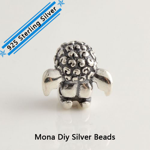 3 7 G Discount Vintage 925 Sterling Silver Cupid Beads Fit Pandora Style Diy Beads In