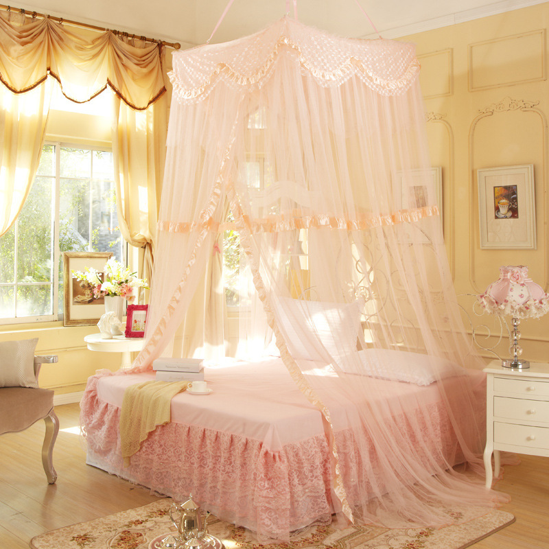 High-quality-king-queen-Bed-Canopy-Netting-Curtain-hung-square-Fly ...