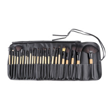 1Pcs Brand New Professional 24Pcs Eyeshadow Powder Brush Set Makeup Brush Cosmetic Tool Kit with Black Case