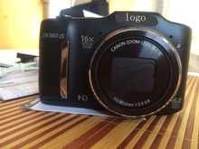Free Shipping SX160 1600 megapixel 16x optical zoom 1280×720 HD digital photo camera brand logo