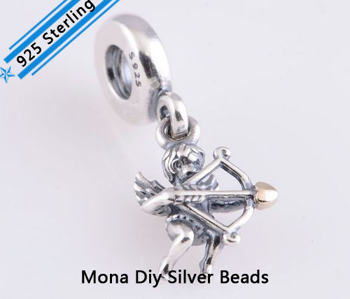 3 54g Romantic 925 Sterling Silver Pendant Cupid Beads Fit Pandora Style Diy Bracelets Beads Outlet