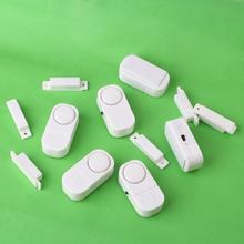 High quality White color 6 Wireless Home Window Door Entry Burglar Security Alarm System Magnetic Sensor