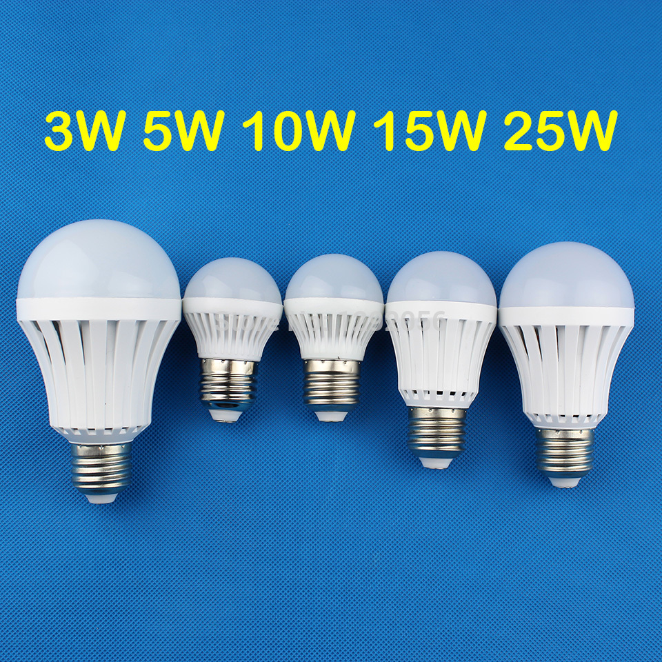 led lamp e27 led e27 3W 5W 10W 15W 25W LED Bulbs 220V 230V 240V Cold