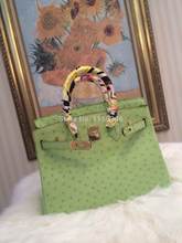 30cm super hot sell fashion royal handmade handbag 100 real ostrich leather brand star hot elegant