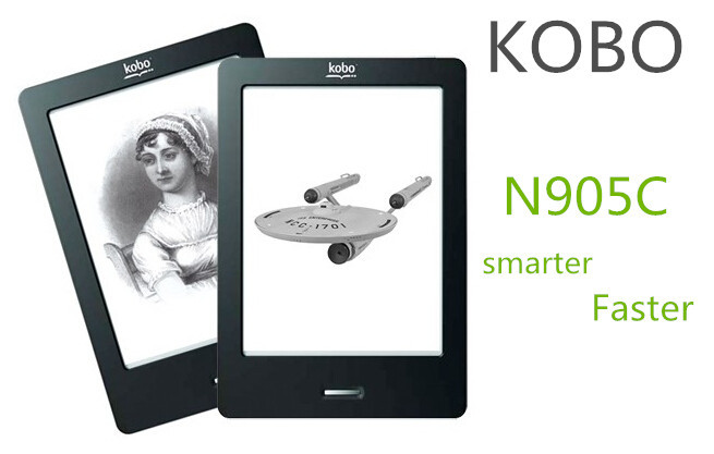 Kobo N905C 6 inch e ink ebook reader e book touch Gift box portable audio video