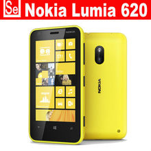 Lumia 620 Refurbished Nokia Lumia 620 unlocked mobile phone dual core 5MP WIFI 3.8 Inch GPS Windows OS 8GB ROM 512 RAM freeship