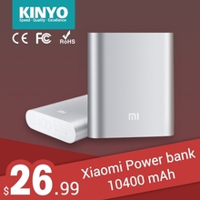 Original Xiaomi Power Bank 10400mAh For Xiaomi M2 M2A M2S M3 Red Rice Smartphone Portable External