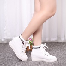 Zapatos Mujer Drop Shipping Sneakers For Women Lace-up Wholesale Zipper Shoes Woman High Top Women Sneakers Chaussure Femme #158