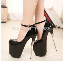 New 20cm red bottom sexy high heels ankle strap heels bridal shoes ladies red sole wedding