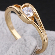 Chic 18K Gold Plated Ring Artificial Gemstone Jewelry MY LOVE 638321 638324