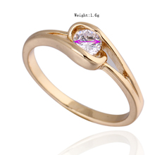 Chic 18K Gold Plated Ring Artificial Gemstone Jewelry MY LOVE 638321 638324