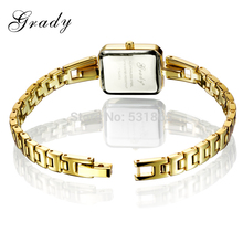 Grady hot sale women luxury brand wristwatch stainless steel back case watch women dress watch