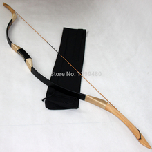 35LBS Hungary Traditonal  Outdoor Sport hunting Archery shooting practice Black leather Handmade Bow Longbow + bowbag bow&arrows