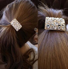 fashion luxurious hollowed rhinestone square hair hand hair jewelry
