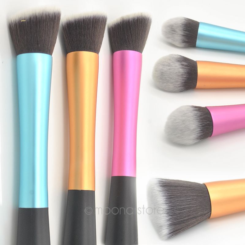 5PCs Make up Accessories Concealer Dense Powder Brush Foundation Small Thin Waist Brush Cosmetic Makeup Tool