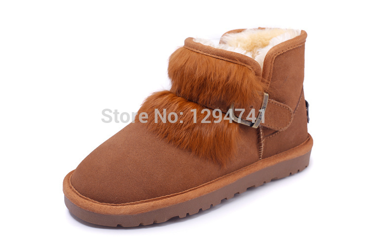 Warm Winter Snow Boots Genuine Australia Women Boots Classic MIni Women Motorcycle Boots Wool Ankle Boots