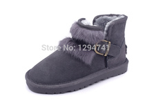 Warm Winter Snow Boots Genuine Australia Women Boots Classic MIni Women Motorcycle Boots Wool Ankle Boots