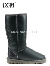 Woman Boots Classic Tall 5812 Natural Sheep Fur Boots Solid Winter Snow Boots Shoes For Women Rubber Boots