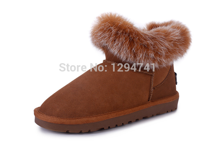 Winter Women Cowhide Genuine Leather Boots Snow Boots Genuine Australia Boots Classic Mini Ankle Boots Shoes
