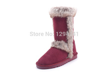 Woman Classic Tall Boots Women Motorcycle Boots Warm Winter Snow Boots Genuine Leather Fashion Women Boots