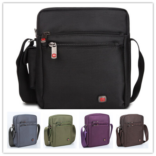 Multi color fashion casual men s nylon messenger bags Swissgear brand man travel single shoulder bags