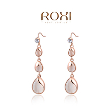 ROXI Brand 8.19 Big Sales Item Elegant Jewelry earrings zircon Crystalwaterdrop Earrings Accessories Rose Gold Plated Jewelry