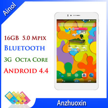 Ainol Ax7 1920×1200 IPS 3G Dual SIM Card Phablet 5.0Mpix AF Camera GPS BT 16GB Android 4.4 Octa Core Tablet 7 inch Free Shipping