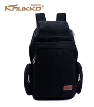 Large capacity man travel hiking backpack women canvas school bags rucksack brand KAUKKO casual vintage washed