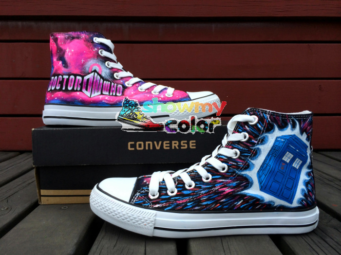 Pink Blue Converse Shoes for Women Custom Hand Painted Womens Canvas Sneakers Converse