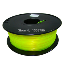 yellow color 3d printer filament PLA/ABS 1.75mm/3mm 1kg MakerBot/RepRap/UP/Mendel plastic High quality