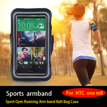 Arm band For HTC ONE M8 Case,Sport Gym Running Arm band Belt Bag Case Protective NEW Cover Travel Phone Accessory For HTC ONE M8