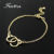 Wholesale Punk Rock Gold and Silver Color Alloy Cute Chain Handcuff Bracelets For Women 2014 Fashion Design